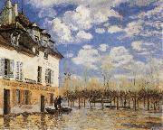 Alfred Sisley The Bark during the Flood Sweden oil painting artist